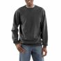 K124 Loose Fit Midweight Crewneck Sweatshirt | Donkergrijs | model vooraanzicht