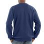 K124 Loose Fit Midweight Crewneck Sweatshirt | Navy | model achteraanzicht