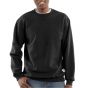 K124 Loose Fit Midweight Crewneck Sweatshirt | Zwart | model vooraanzicht