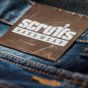 Scruffs Trade Denim - detail logolabel | Boudo, veilig & comfortabel werken