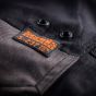 Scruffs Trade Shorts Black - Detail Scruffs logo oranje | Boudo, veilig en comfortabel werken