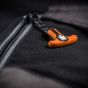 Scruffs Trade Shorts Black - detail ritssluiting cargozak | Boudo, veilig en comfortabel werken