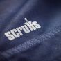 Scruffs Trade Shorts Navy - inzoom op het fijne materiaal | Boudo, veilig en comfortabel werken