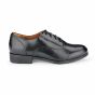 Shoes for Crews Kora, slanke zwarte elegante antislip dames werkschoenen - zijaanzicht | SKU 52152