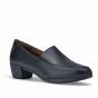 Shoes for Crews Envy III, zwarte elegante antislip schoenen voor dames - driekwartsaanzicht | SKU 52263