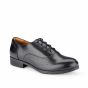 Shoes for Crews Kora, slanke zwarte elegante antislip dames werkschoenen - driekwartsaanzicht | SKU 52152