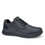 Shoes for Crews Saloon II - zwarte antislipschoenen voor heren - driekwartsaanzicht | SKU 43261