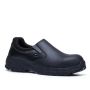 Shoes for Crews Brandon | Driekwartsaanzicht wit en zwart