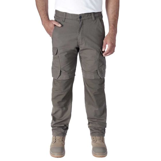 Carhartt Steel Rugged Flex™ Relaxed Fit Ripstop Double-Front Cargo Work Pant | Tarmac | SKU 105072 | model vooraanzicht