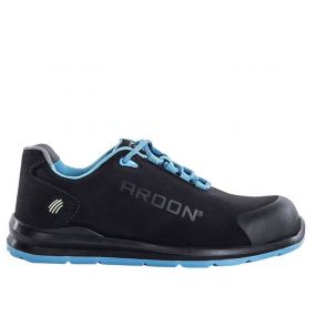 Ardon Softex S1P | Zwart/Blauw | zijaanzicht