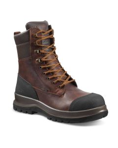 Carhartt Detroit Rugged Flex Waterproof 8" Safety Boot (S3 WRU HRO HI SRC) | Brown | Safety Boots | werkschoenen | veiligheidsschoenen | side view | zijaanzicht | SKU F702905