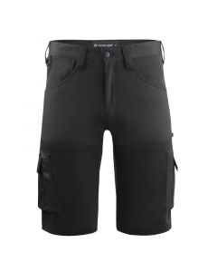 Texstar FS12 Duty Stretch Shorts Zwart | Vooraanzicht | Boudo, veilig & comfortabel werken.