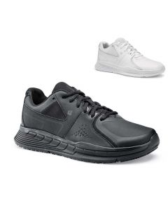 Shoes for Crews Condor voor dames in het zwart - driekwartsaanzicht | antislip werkschoenen 